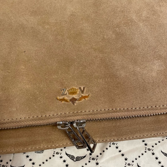 Zadig &Voltaire Rick XL Blason- Suede crossbody - Picture 6 of 8